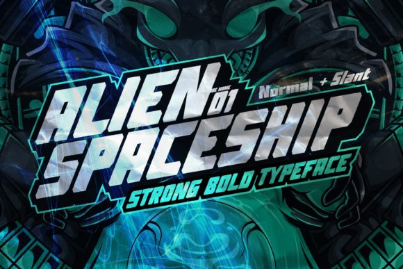 Alien Spaceship Font for Futuristic Branding