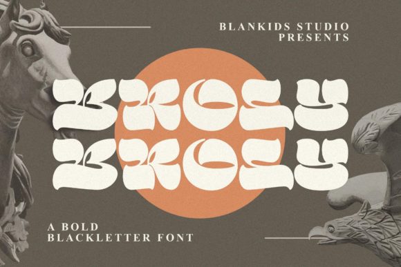 Broly Bold Blackletter Font for Handmade Creations