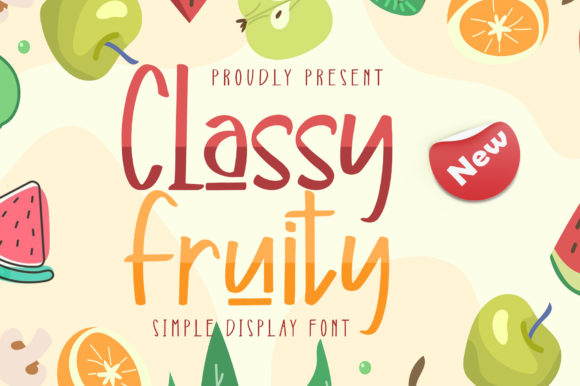 Classy Fruity: A Sweet Handwritten Font for Creative Projects