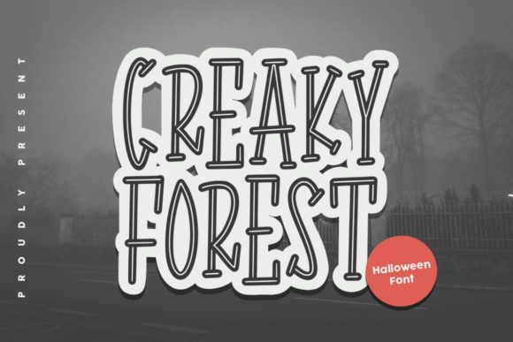 Creaky Forest: A Spooky Display Font for Editorial Projects