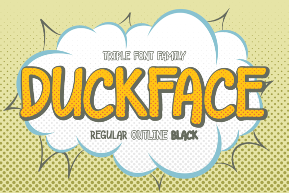 Duckface: A Playful Display Font for Creative Projects