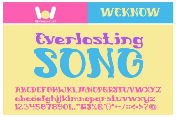 Everlasting Song: A Modern Display Font for Digital Design