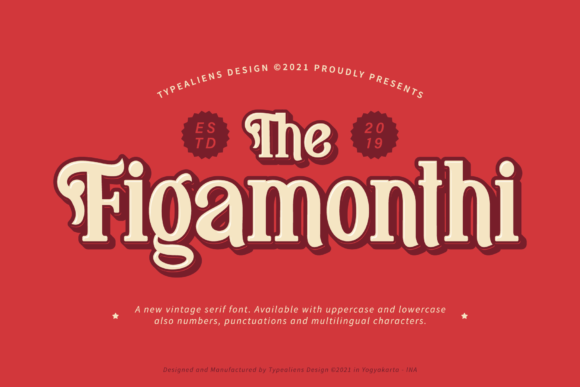 Figamonthi: A Vintage Display Font for Timeless Branding