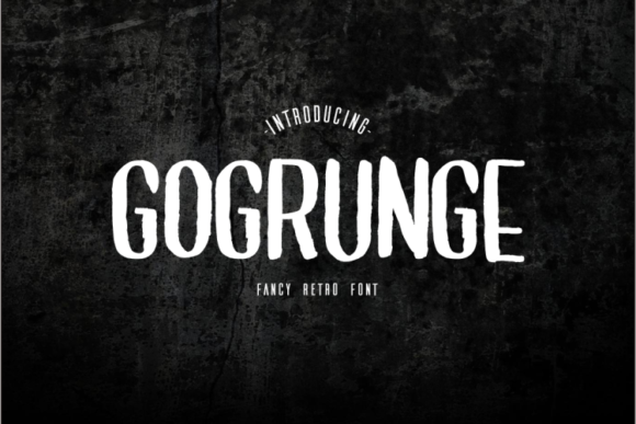 GoGrunge: A Bold Display Font for Impactful Design