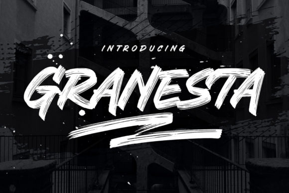 Granesta: A Bold Display Font for Handmade Creations