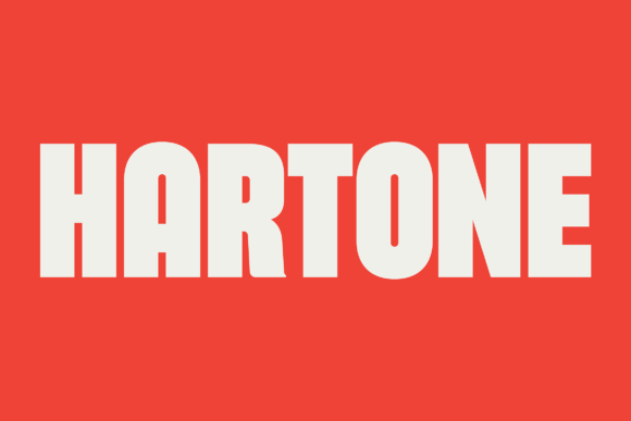 Hartone Display Font for Bold Web Design