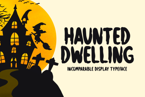Haunted Dwelling: A Chilling Display Font for Editorial Projects