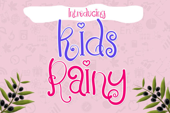 Kids Rainy: A Playful Font for Eye-Catching Campaigns