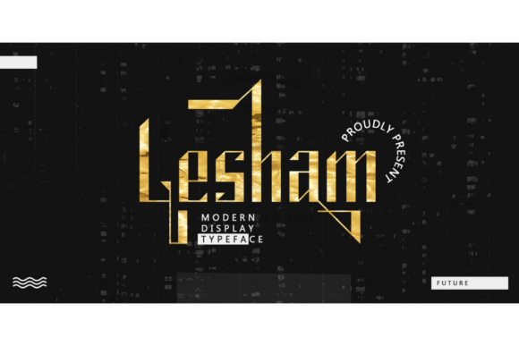 Lesham: A Bold Display Font for Editorial Design