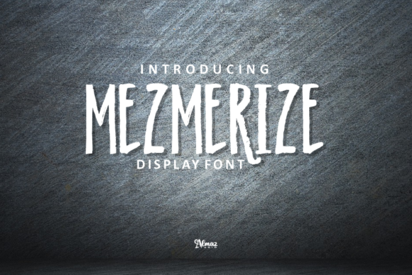 Mezmerize: A Grungy Font for Bold Editorial Designs