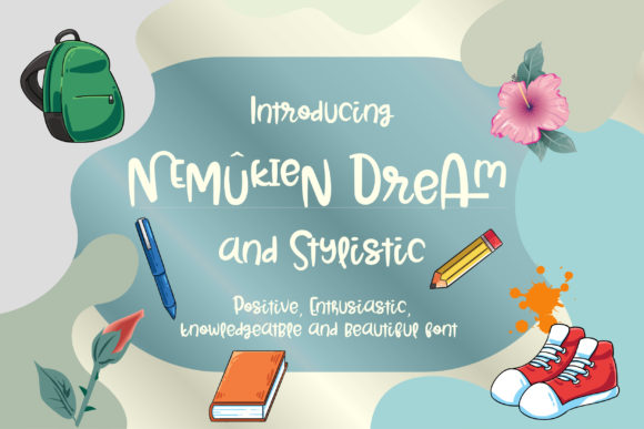 Nemukien Dream Font for Handmade Creations