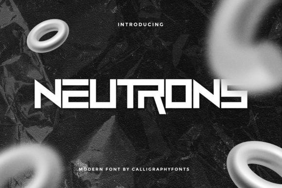 Neutrons Font for Editorial Design and Branding