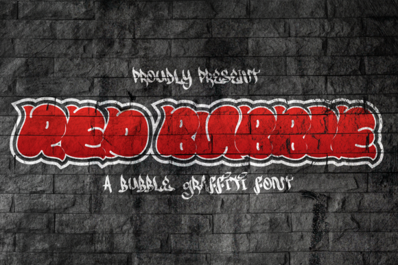 Red Bubble Font for Editorial Design and Branding