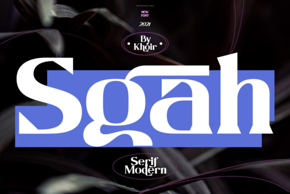 Sgah: A Bold Display Font for Editorial Design