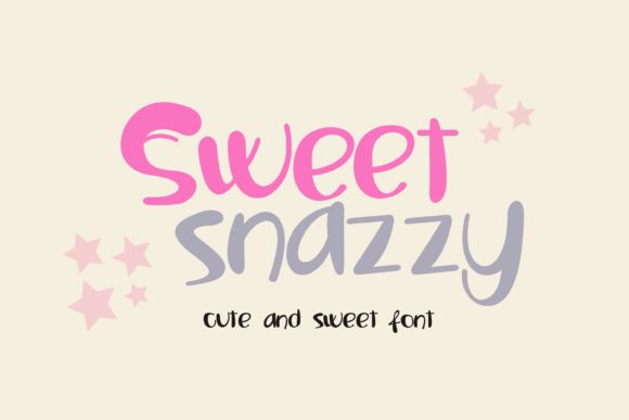 Sweet Snazy: A Playful Display Font for Digital Creativity