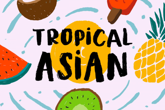 Tropical Asian Font for Eye-Catching Digital Campaigns