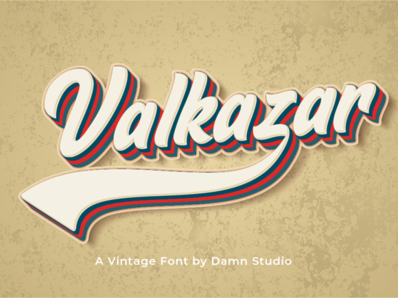 Valkazar: A Retro Display Font for Editorial Design