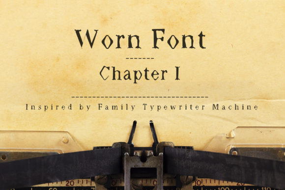 Worn: A Creepy Display Font for Dark Branding